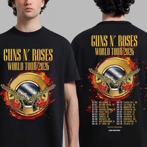 Guns Roses World Tour 2026 UK And Europe Tour Dates T-Shirt. 236